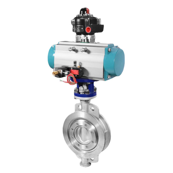 气动对夹式三偏心蝶阀