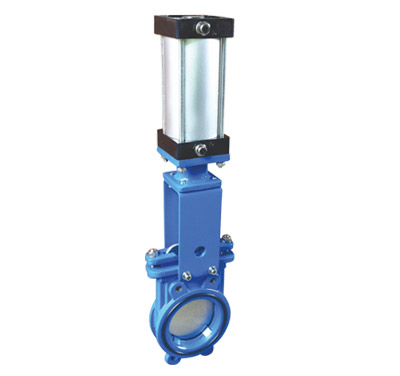 气动对夹刀闸阀